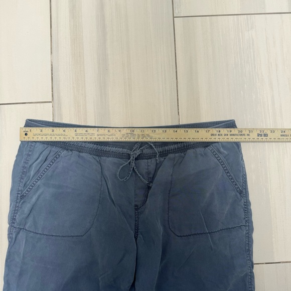 Calvin Klein Womens XL Pants Blue Ankle Lounge Pull On 100% Lyocell Drawstring - Picture 5 of 7